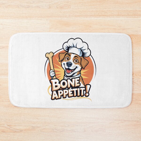 Item preview, Bone Appétit Dog Chef Dog Funny Dog Humor Dog Lover Gift Cooking Dog designed and sold by Furry Paw  Prints.