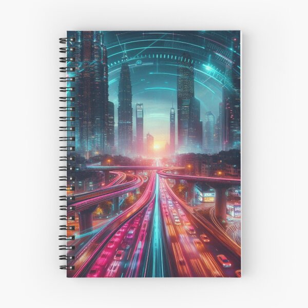 Item preview, Neon-soaked Metropolis: The future in cyberpunk style designed and sold by FotoworldEdel.