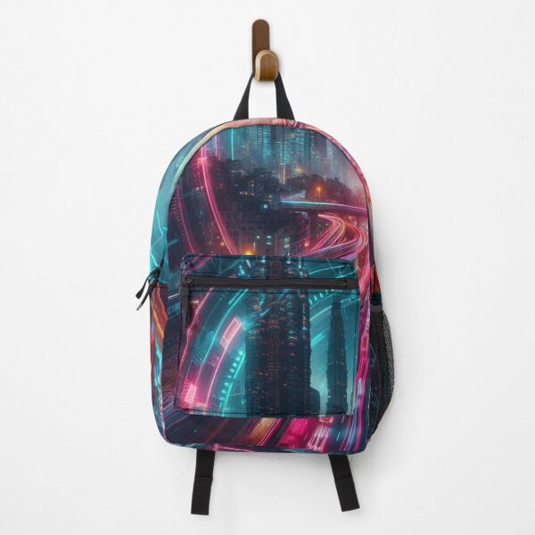 Item preview, Neon-soaked Metropolis: The future in cyberpunk style designed and sold by FotoworldEdel.