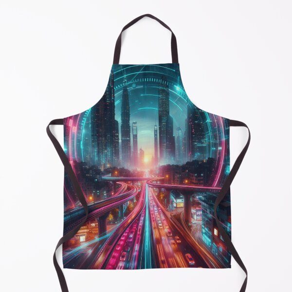 Item preview, Neon-soaked Metropolis: The future in cyberpunk style designed and sold by FotoworldEdel.