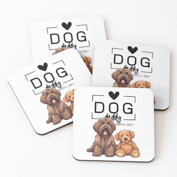 Item preview, Adorable Briard with a Plush Teddy Bear – Cartoon Illustration designed and sold by GoodyPaws.