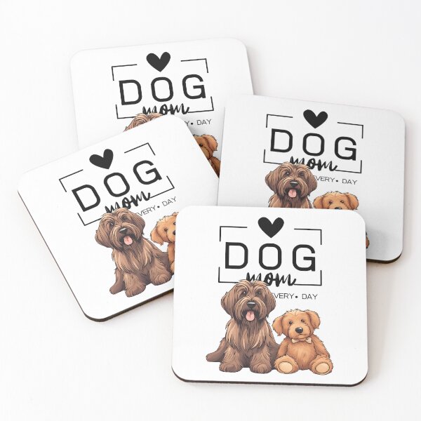 Item preview, Adorable Briard with a Plush Teddy Bear – Cartoon Illustration designed and sold by GoodyPaws.