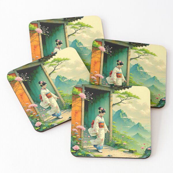Item preview, Beautiful Japanese geisha walking  designed and sold by Coolparrotgirl.