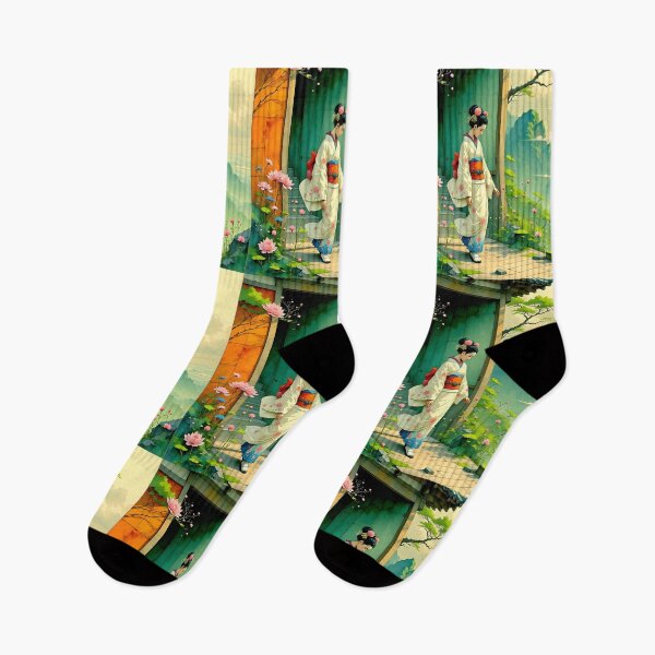 Item preview, Beautiful Japanese geisha walking  designed and sold by Coolparrotgirl.