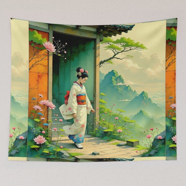 Artikelvorschau, Schöne japanische Geisha zu Fuß entworfen und verkauft von Coolparrotgirl.