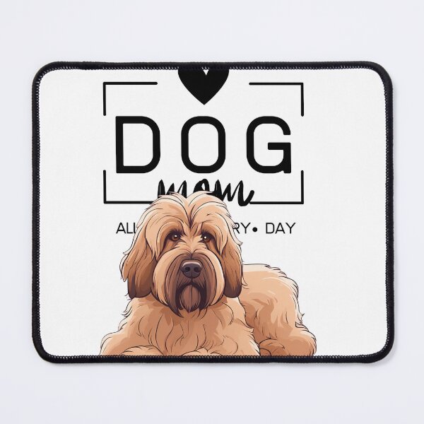 Item preview, Adorable Briard with a Plush Teddy Bear – Cartoon Illustration designed and sold by GoodyPaws.