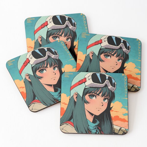 Item preview, Nouakchott Mauritania Retro Anime Girl 80s Vintage Travel designed and sold by Retro-Anime9.
