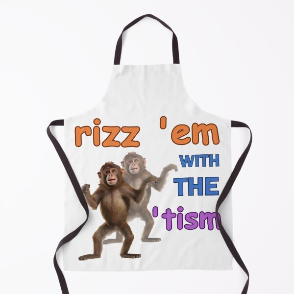 Item preview, rizz 'em with the 'tism monkey word art designed and sold by Dreams  come true.