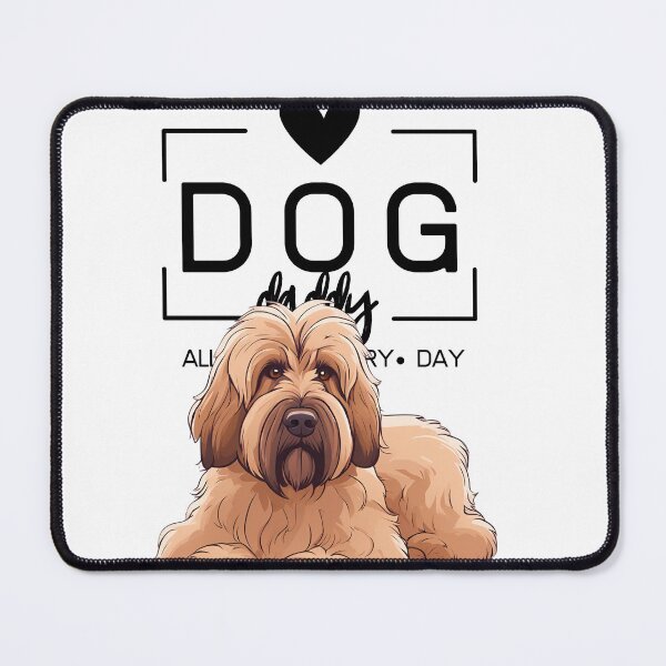 Item preview, Adorable Briard with a Plush Teddy Bear – Cartoon Illustration designed and sold by GoodyPaws.