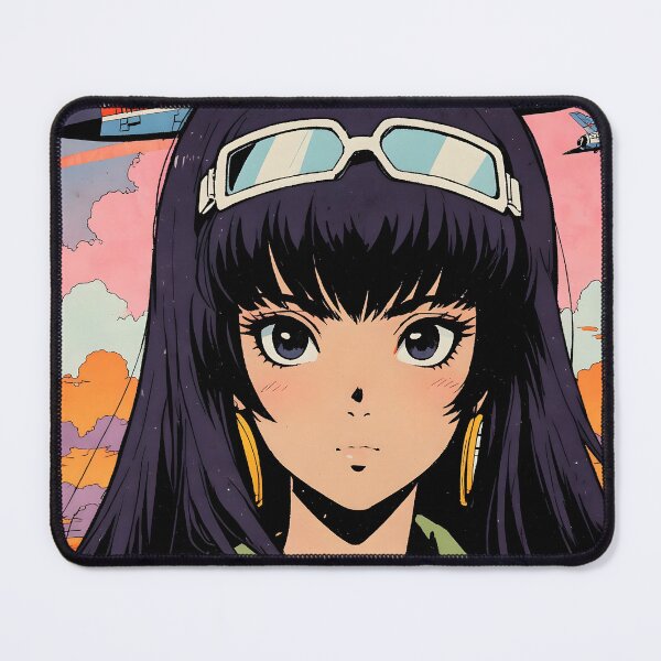 Item preview, N'Djamena Chad Retro Anime Girl 80s Vintage Travel designed and sold by Retro-Anime9.