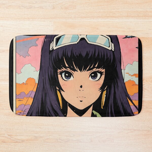 Item preview, N'Djamena Chad Retro Anime Girl 80s Vintage Travel designed and sold by Retro-Anime9.