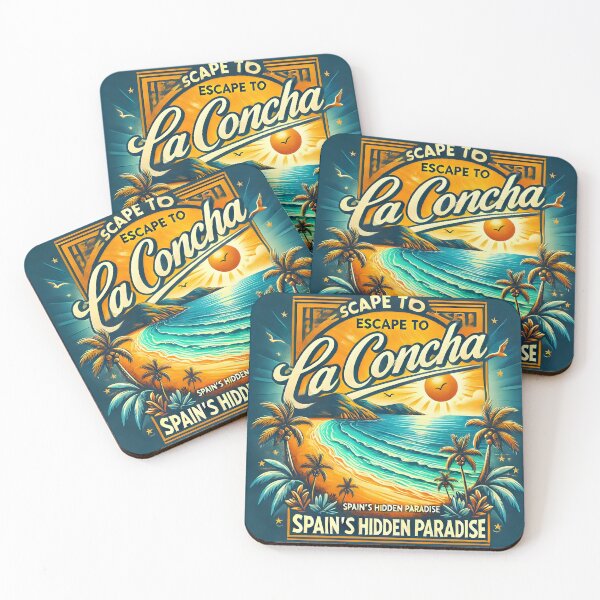 Item preview, Escape to La Concha - Spain's Hidden Paradise Travel Art designed and sold by NenonoDesigner.