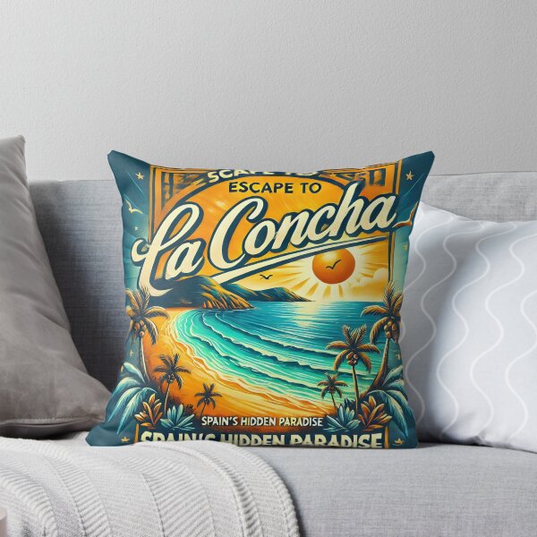 Item preview, Escape to La Concha - Spain's Hidden Paradise Travel Art designed and sold by NenonoDesigner.