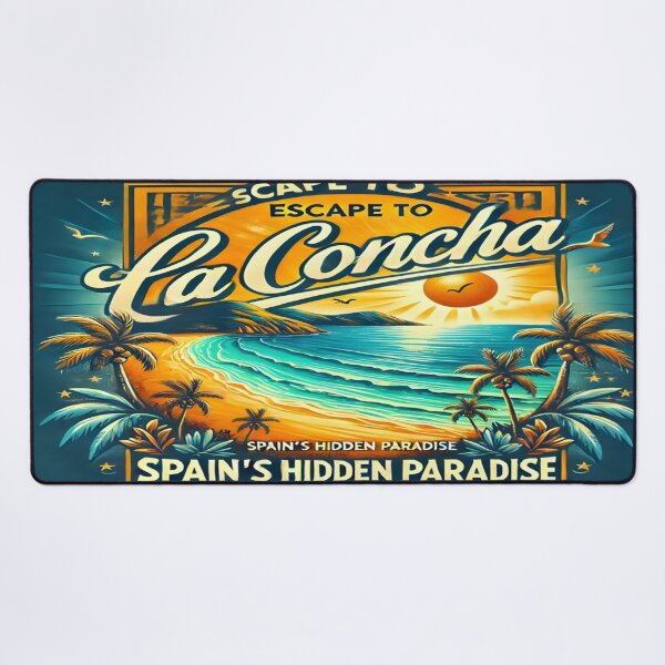 Item preview, Escape to La Concha - Spain's Hidden Paradise Travel Art designed and sold by NenonoDesigner.
