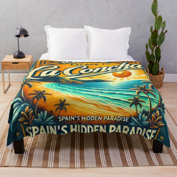 Item preview, Escape to La Concha - Spain's Hidden Paradise Travel Art designed and sold by NenonoDesigner.