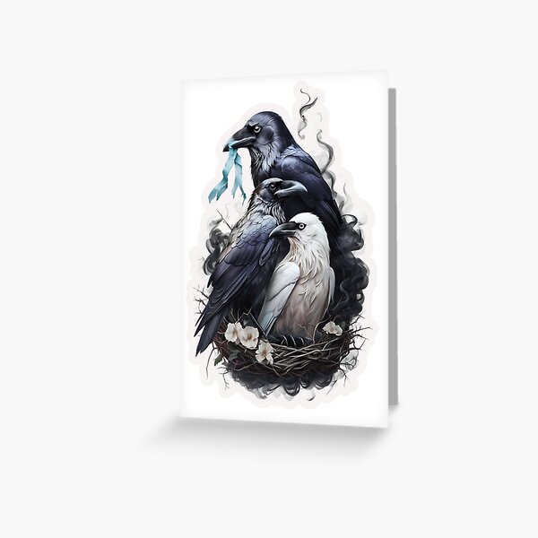 Item preview, court of ravens, feathers so vicious, crows, ravens, corvids, shadows so cruel , designed and sold by inkdrinkingdove.