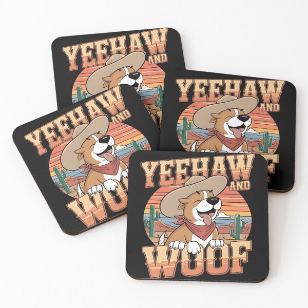 Item preview, Yeehaw and woof - Live cowboy dog - Cowboy dog the original - Long life cowboy dog - Cowboy dog only - Red hot cowboy dog designed and sold by JansenGS.
