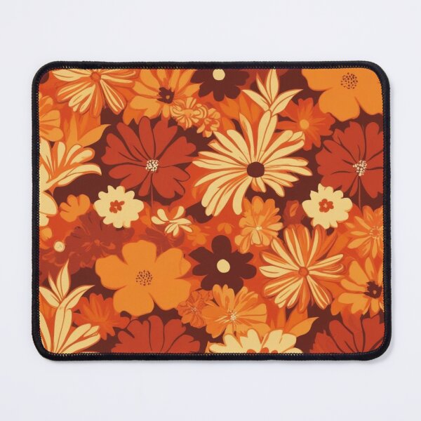 Item preview, Floral Pattern - RETRO - Orange Shades designed and sold by AlinaSCorner.
