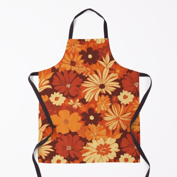 Item preview, Floral Pattern - RETRO - Orange Shades designed and sold by AlinaSCorner.