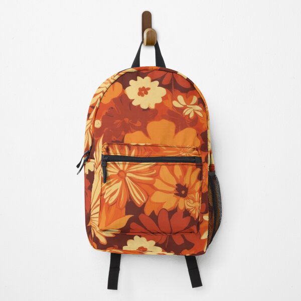Item preview, Floral Pattern - RETRO - Orange Shades designed and sold by AlinaSCorner.
