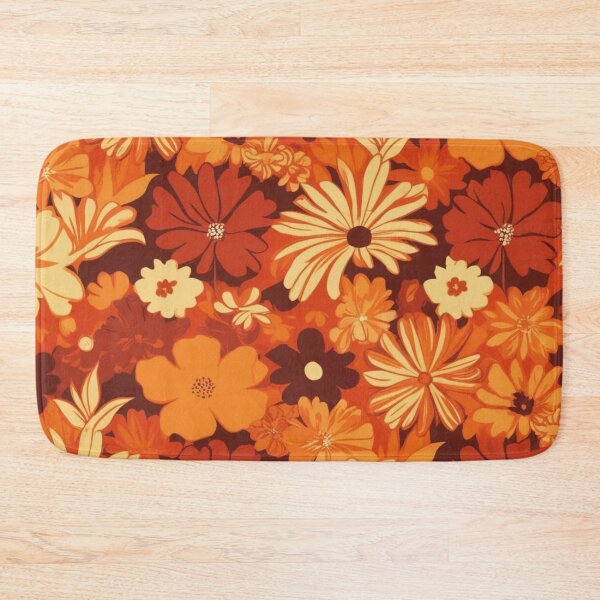 Item preview, Floral Pattern - RETRO - Orange Shades designed and sold by AlinaSCorner.