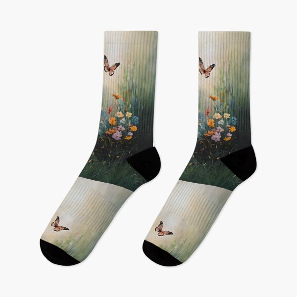 Item preview, Butterfly Flying Towards The Light In A Dream Garden designed and sold by Ciervo Primavera.