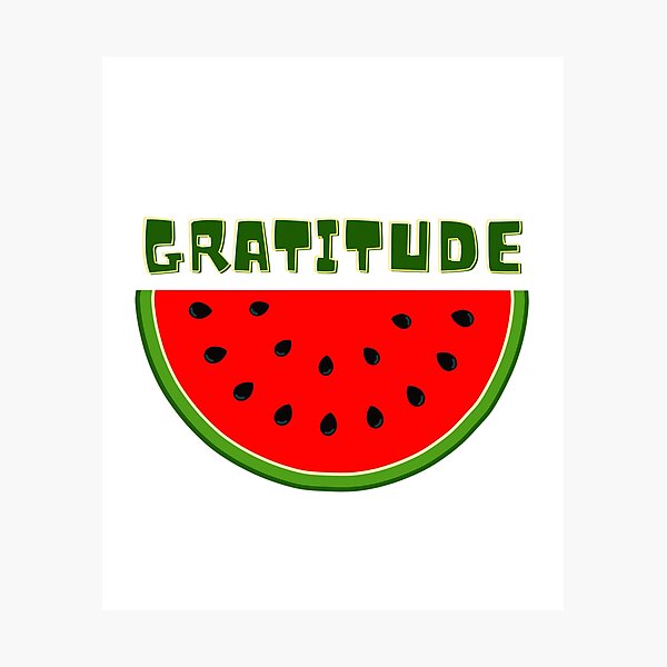 Item preview, Gratitude Slice Watermelon designed and sold by diaza.