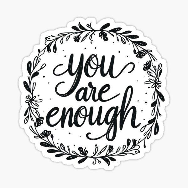 Item preview, You Are Enough – Uplifting Floral Journals designed and sold by Meemaart.