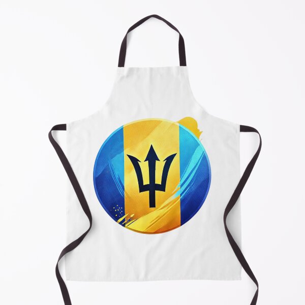 Item preview, Barbados Circle Flag Watercolour Style designed and sold by FlagWardrobe.