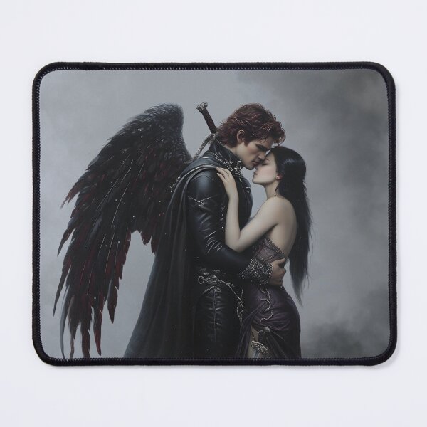 Item preview, fantasy couple, inspired by serpents and the wings of night and all winged romantasy MMC designed and sold by inkdrinkingdove.