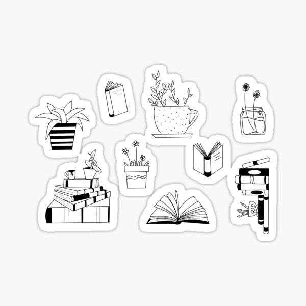 Aperçu de l'œuvre Des plantes et des livres créée et vendue par TheGoodParade.