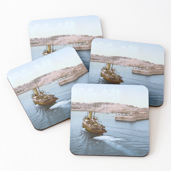 Item preview, Boat arriving in Guernsey designed and sold by 19th Century in Color.