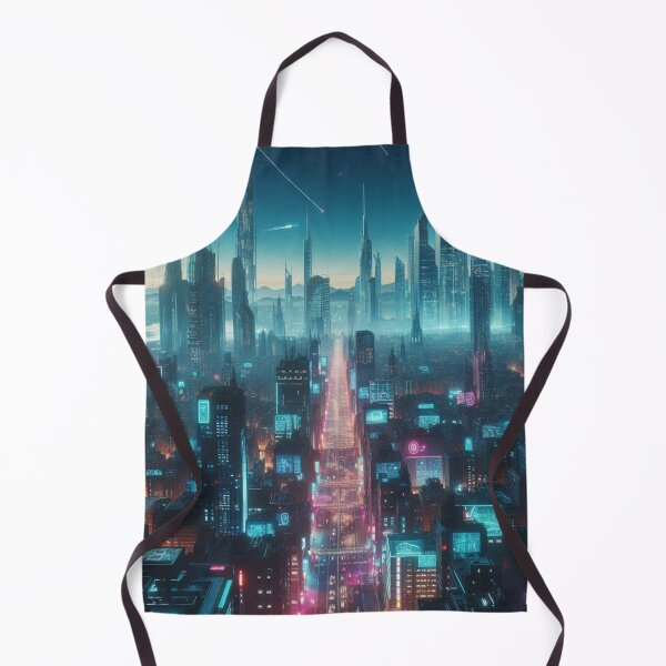 Item preview, Neon-soaked Metropolis: The future in cyberpunk style designed and sold by FotoworldEdel.