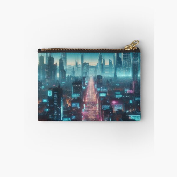 Item preview, Neon-soaked Metropolis: The future in cyberpunk style designed and sold by FotoworldEdel.