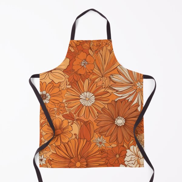 Item preview, Floral Pattern - RETRO - Orange Shades 2 designed and sold by AlinaSCorner.
