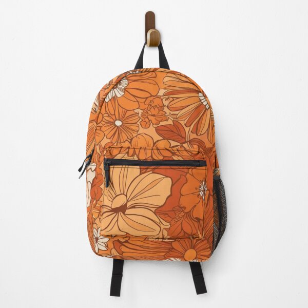 Item preview, Floral Pattern - RETRO - Orange Shades 2 designed and sold by AlinaSCorner.