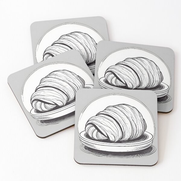 Item preview, Сroissant on a plate designed and sold by PrintLabStudio.