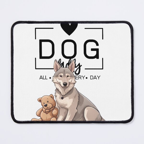Item preview, Adorable Czechoslovakian Wolfdog with a Plush Teddy Bear – Cartoon Illustration designed and sold by GoodyPaws.