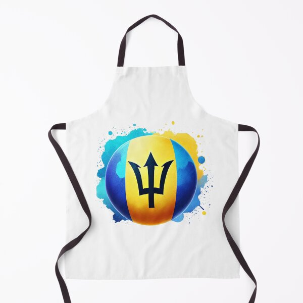 Item preview, Barbados Circle Flag Watercolour Style designed and sold by FlagWardrobe.