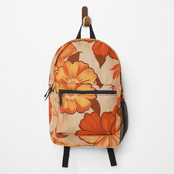 Item preview, Floral Pattern - RETRO - Orange Shades 3 designed and sold by AlinaSCorner.