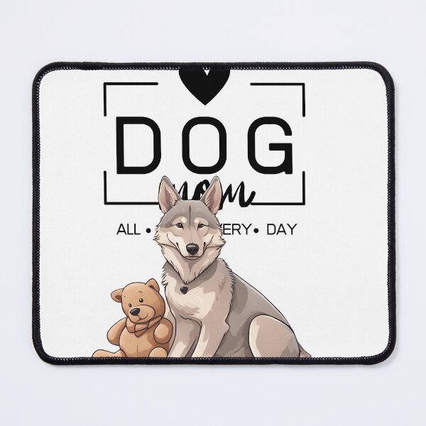 Item preview, Adorable Czechoslovakian Wolfdog with a Plush Teddy Bear – Cartoon Illustration designed and sold by GoodyPaws.