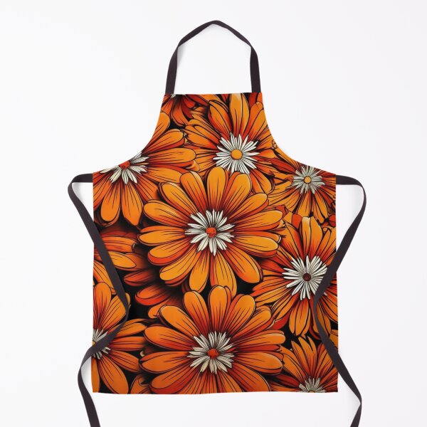 Item preview, Floral Pattern - RETRO - Orange Shades 4 designed and sold by AlinaSCorner.