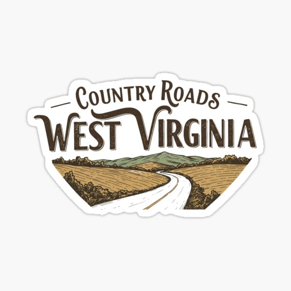 Item preview, country roads, west virgina designed and sold by FitEnvy.
