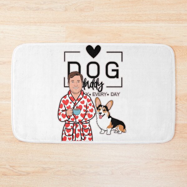 Item preview, Dog Dad All Day Every Day – Cozy Morning with a Welsh Corgi Pembroke designed and sold by GoodyPaws.