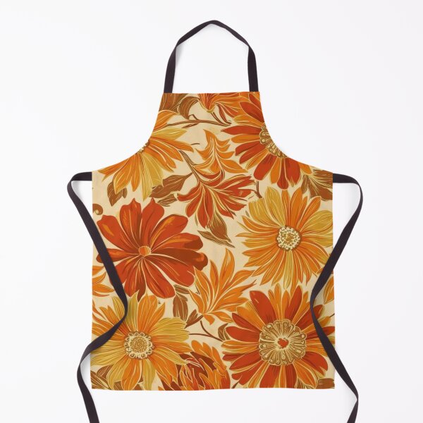 Item preview, Floral Pattern - RETRO - Orange Shades 5 designed and sold by AlinaSCorner.