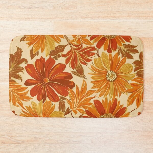 Item preview, Floral Pattern - RETRO - Orange Shades 5 designed and sold by AlinaSCorner.