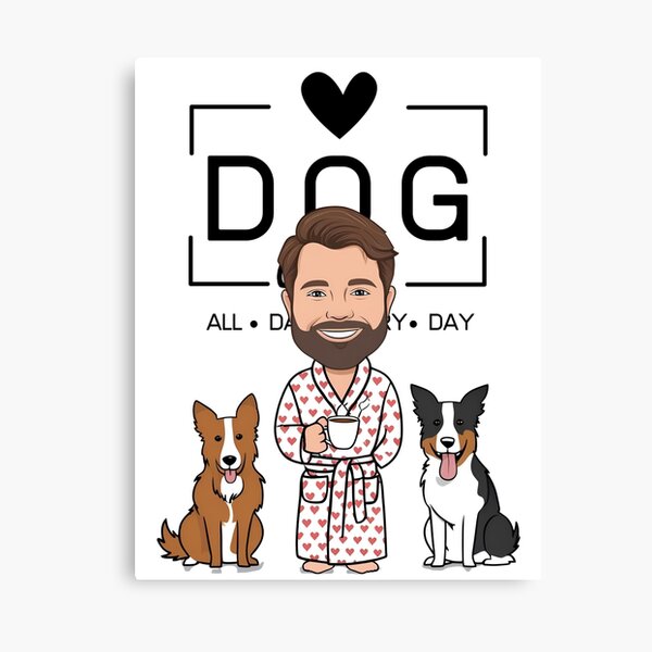 Item preview, Dog Dad All Day Every Day – Cozy Morning with an Australian Cattle Dog designed and sold by GoodyPaws.