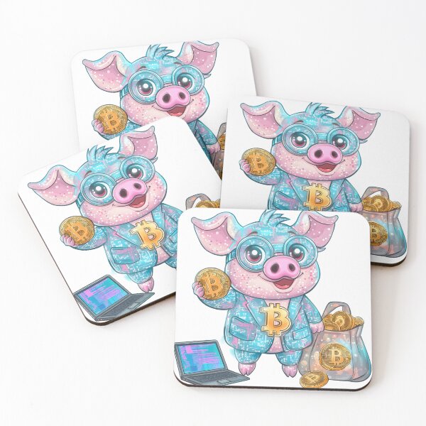 Item preview, Cyber Crypto Pig: Bitcoin Boss in a Digital Suit designed and sold by Chroma Myst.