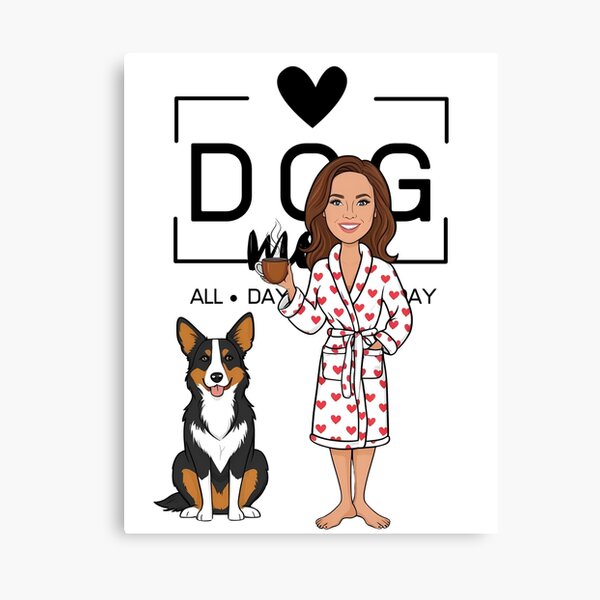 Item preview, Dog Mom All Day Every Day – Cozy Morning with an Australian Cattle Dog designed and sold by GoodyPaws.