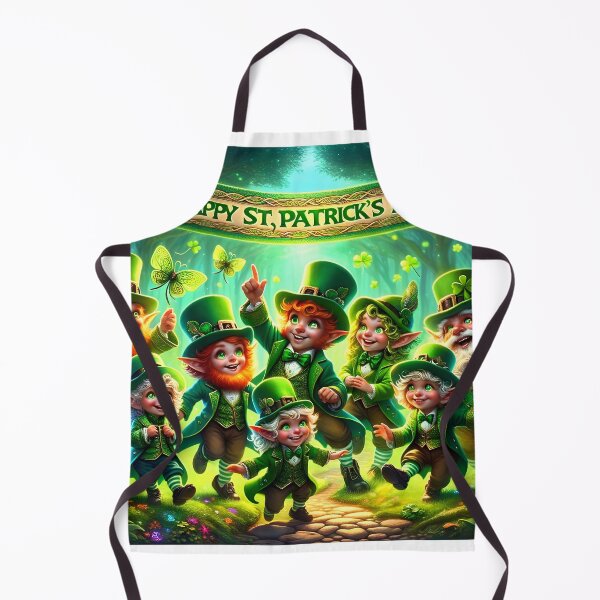 Item preview, Happy St. Patrick's Day Banner & Leprechauns designed and sold by ACuriousshoppe.